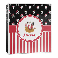 Pirate & Stripes 3-Ring Binder (Personalized)