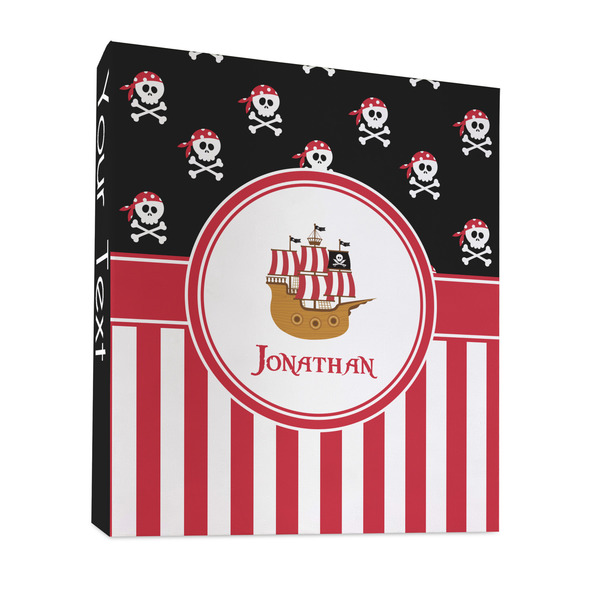 Pirate & Stripes 3 Ring Binders - Full Wrap - 1" - FRONT