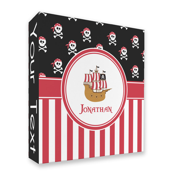 Pirate & Stripes 3 Ring Binders - Full Wrap - 2" - FRONT