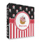 Pirate & Stripes 3 Ring Binders - Full Wrap - 2" - FRONT