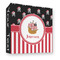 Pirate & Stripes 3 Ring Binder - Full Wrap - 3" (Personalized)