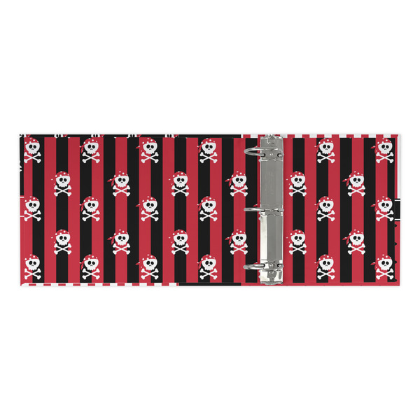 Pirate & Stripes 3 Ring Binders - Full Wrap - 3" - OPEN INSIDE