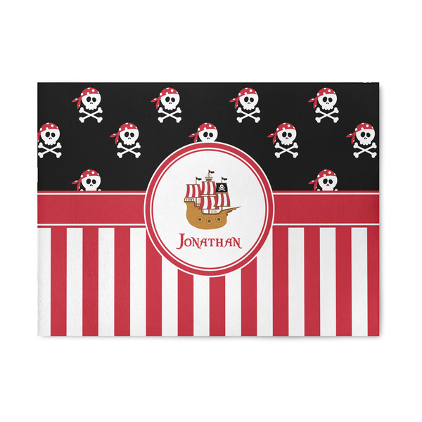 Custom Pirate & Stripes 5' x 7' Indoor Area Rug (Personalized)