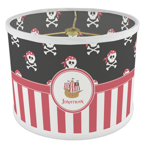 Pirate & Stripes 8" Drum Lampshade - ANGLE Poly-Film