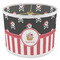 Pirate & Stripes 8" Drum Lampshade - ANGLE Poly-Film