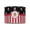 Pirate & Stripes 8" Drum Lampshade - FRONT (Fabric)