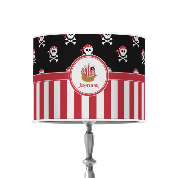 Pirate & Stripes 8" Drum Lampshade - ON STAND (Poly Film)