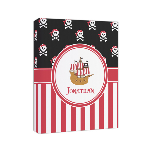 Pirate & Stripes 8x10 - Canvas Print - Angled View