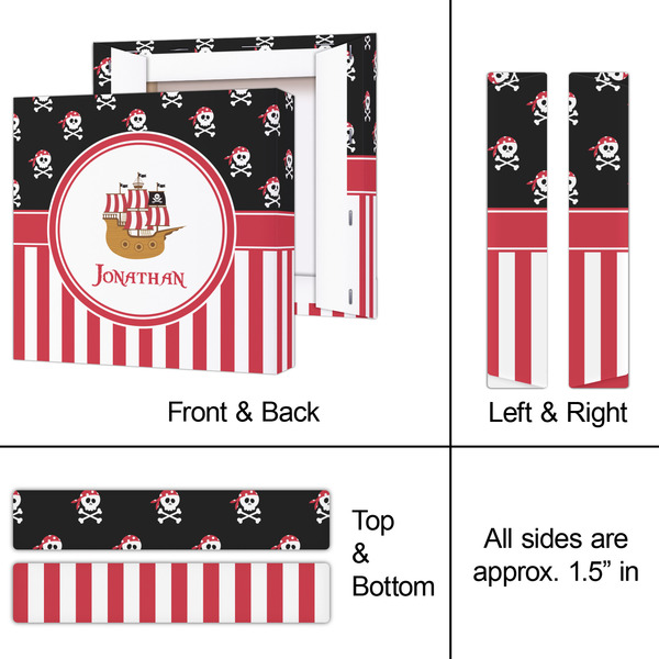 Pirate & Stripes 8x8 - Canvas Print - Approval