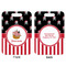 Pirate & Stripes Aluminum Luggage Tag (Front + Back)
