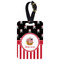 Pirate & Stripes Metal Luggage Tag w/ Name or Text