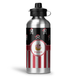 Pirate & Stripes Water Bottle - Aluminum - 20 oz (Personalized)