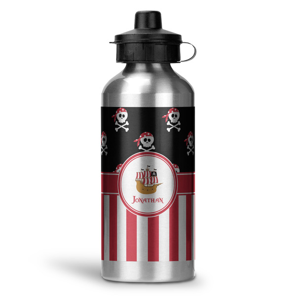 Custom Pirate & Stripes Water Bottles - 20 oz - Aluminum (Personalized)