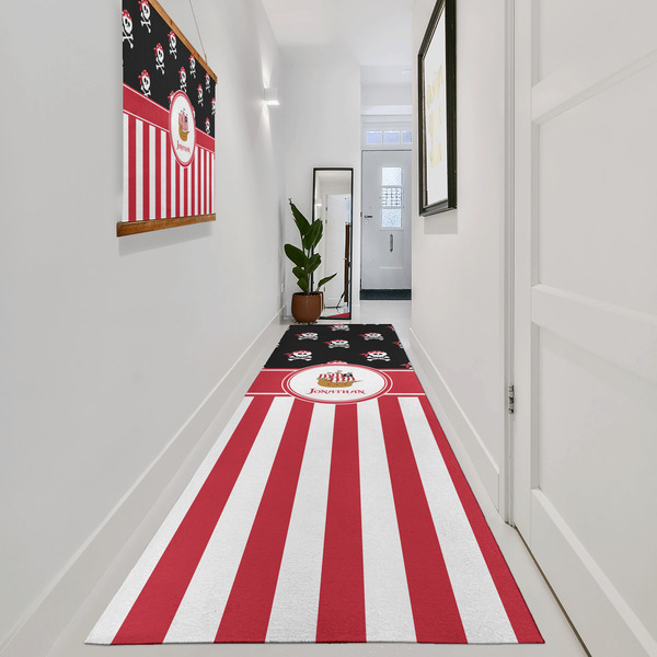 Pirate & Stripes Area Rug Sizes - In Context (vertical)