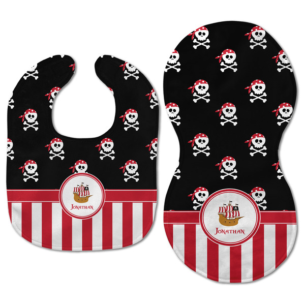 Pirate & Stripes Baby Bib & Burp Set - Approval (new bib & burp)