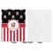 Pirate & Stripes Baby Blanket (Single Side - Printed Front, White Back)