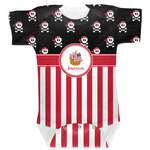 Pirate & Stripes Baby Bodysuit 6-12 w/ Name or Text