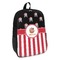 Pirate & Stripes Backpack - angled view