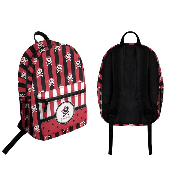 Pirate & Stripes Backpack front and back - Apvl