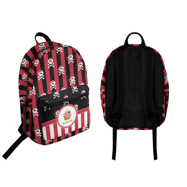 Pirate & Stripes Backpack front and back - Apvl