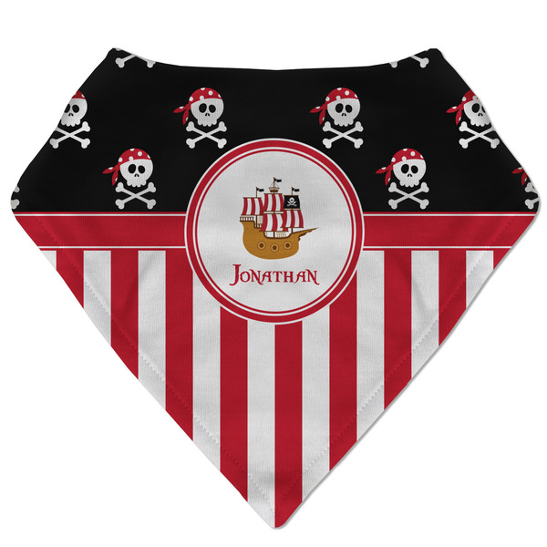 Custom Pirate & Stripes Bandana Bib (Personalized)