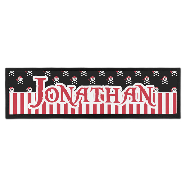 Custom Pirate & Stripes Bar Mat - Large (Personalized)
