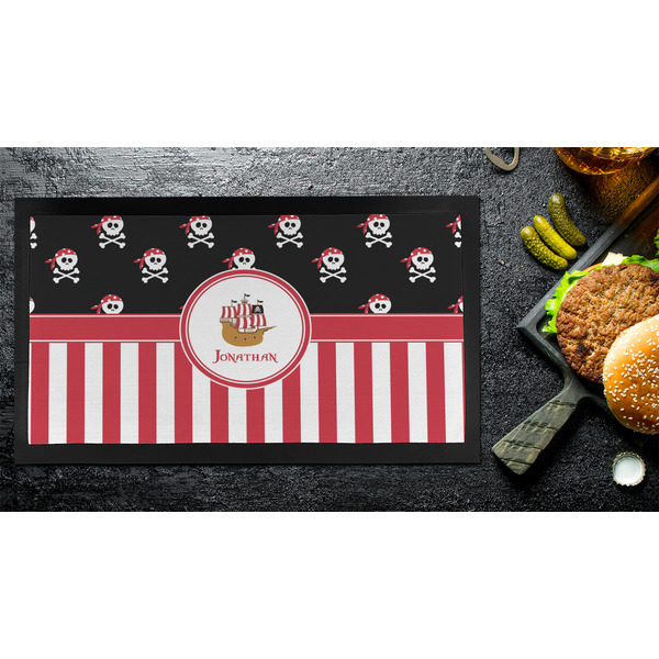 Pirate & Stripes Bar Mat - Small - LIFESTYLE