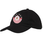 Pirate & Stripes Baseball Cap - Black (Personalized)