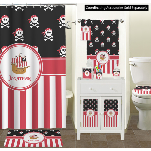 Pirate & Stripes Bathroom Scene
