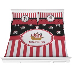 Pirate & Stripes Comforter Set - King (Personalized)