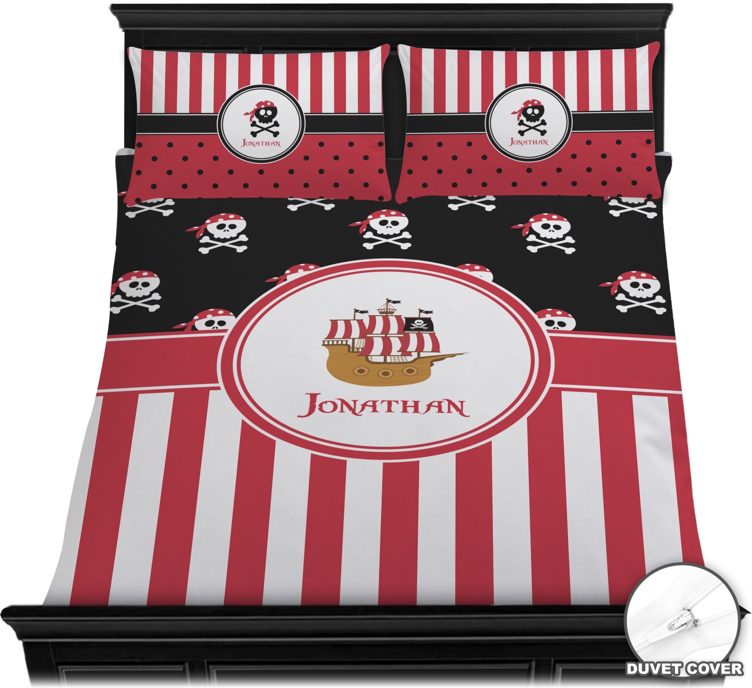 Pirate Stripes Duvet Covers Personalized Youcustomizeit