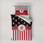 Pirate & Stripes Duvet Cover Set - Twin XL (Personalized)