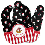 Pirate & Stripes Baby Bib w/ Name or Text