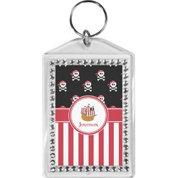 Pirate & Stripes Bling Keychain (Personalized)