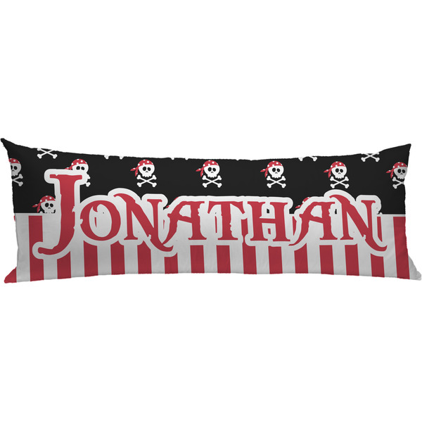 Custom Pirate & Stripes Body Pillow Case (Personalized)