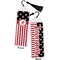 Pirate & Stripes Bookmark with tassel - Front and Back