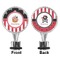Pirate & Stripes Bottle Stopper - Front and Back