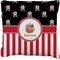 Pirate & Stripes Faux-Linen Throw Pillow 18" (Personalized)