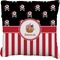 Pirate & Stripes Burlap Pillow 22"