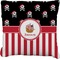 Pirate & Stripes Faux-Linen Throw Pillow 20" (Personalized)