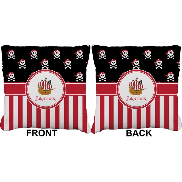 Pirate & Stripes Burlap Pillow Approval