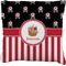 Pirate & Stripes Burlap Pillow (Personalized)