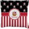 Pirate & Stripes Faux-Linen Throw Pillow (Personalized)