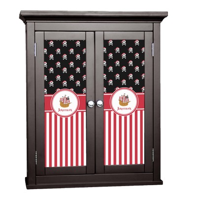 Pirate & Stripes Cabinet Decal - Custom Size (Personalized)