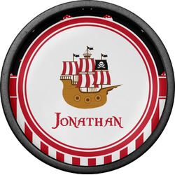 Pirate & Stripes Cabinet Knob (Black) (Personalized)