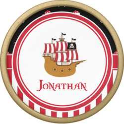 Pirate & Stripes Cabinet Knob - Gold (Personalized)