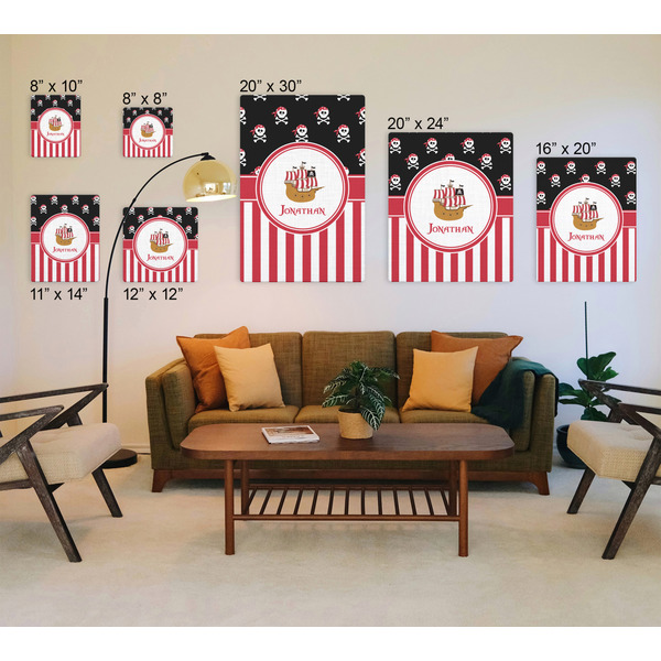 Pirate & Stripes Canvas Prints - Multiple Sizes