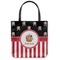 Pirate & Stripes Canvas Tote Bag - Small - 13"x13" (Personalized)