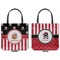 Pirate & Stripes Canvas Tote - Front and Back
