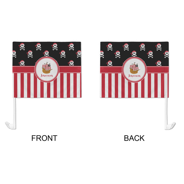 Pirate & Stripes Car Flag - Large - APPROVAL